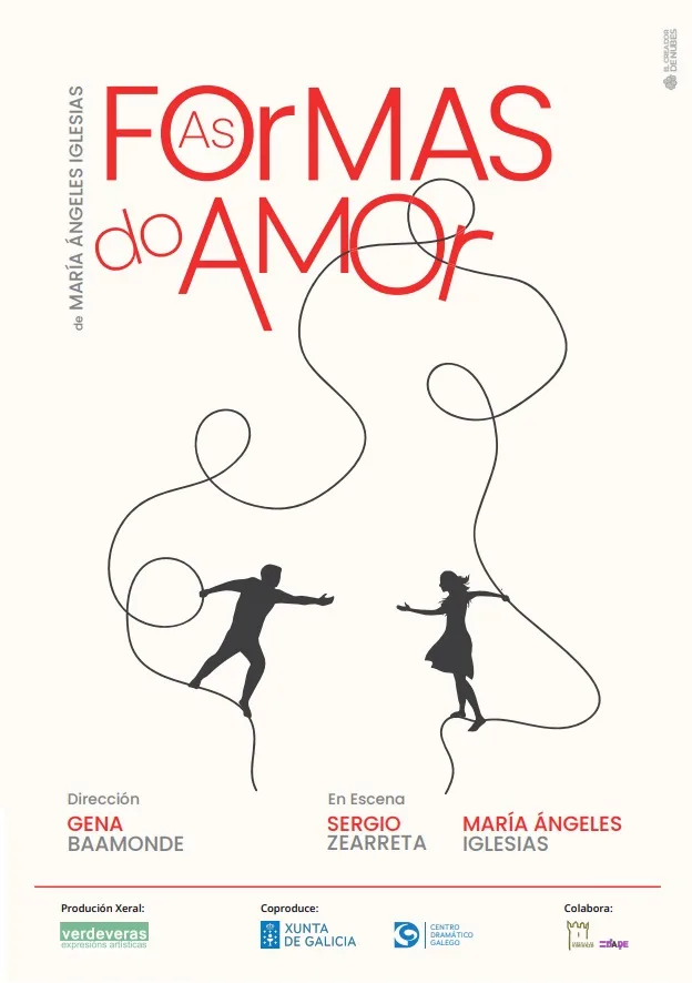 Cartel de «As formas do amor», de Verdeveras Expresións Artísticas